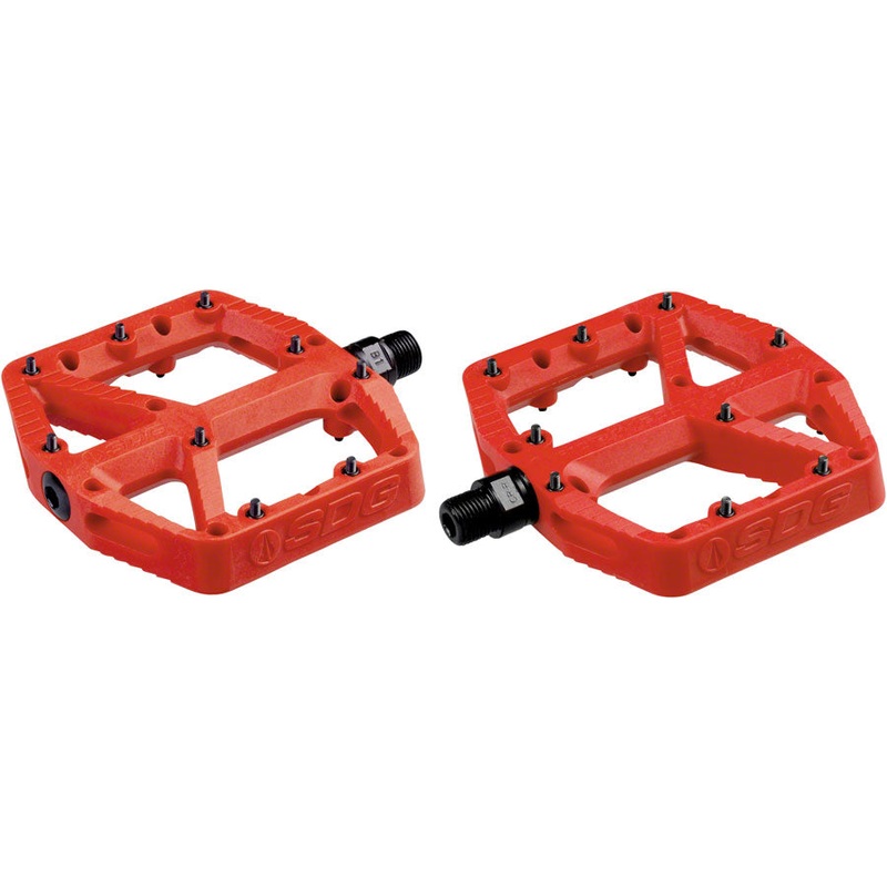 SDG Comp Pedals - Platform Composite  9/16"  Red
