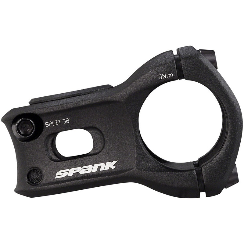 Spank Split Stem - 38mm 31.8 Clamp +/-0 1 1/8" Aluminum Black