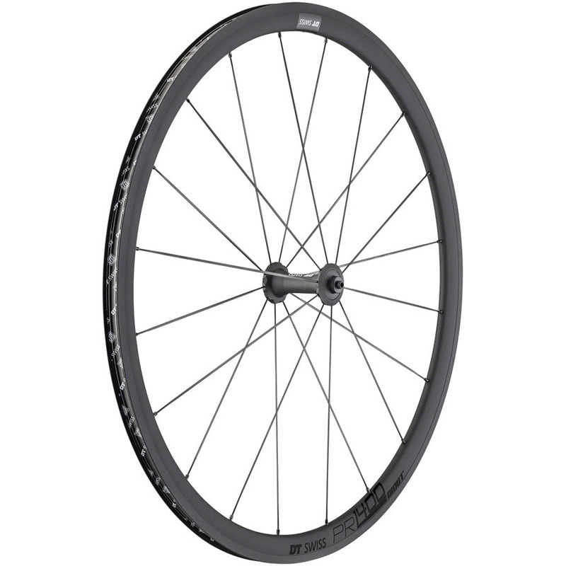 DT Swiss PR 1400 DICUT OXiC Front Wheel - 700 QR x 100mm Rim Brake BLK 32mm