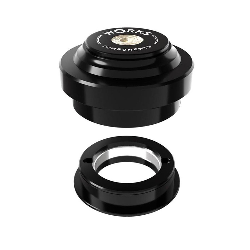 Works Components 1.0 EC44-ZS44 Angleset-1 1/8" Angle Headset 1.0  100-109mm EC44/28.6 | ZS44/30 ZS External threadless Complete Black
