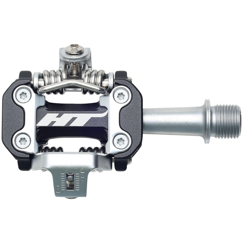 HT Components M2 Pedals - Dual Sided Clipless Aluminum 9/16" Black