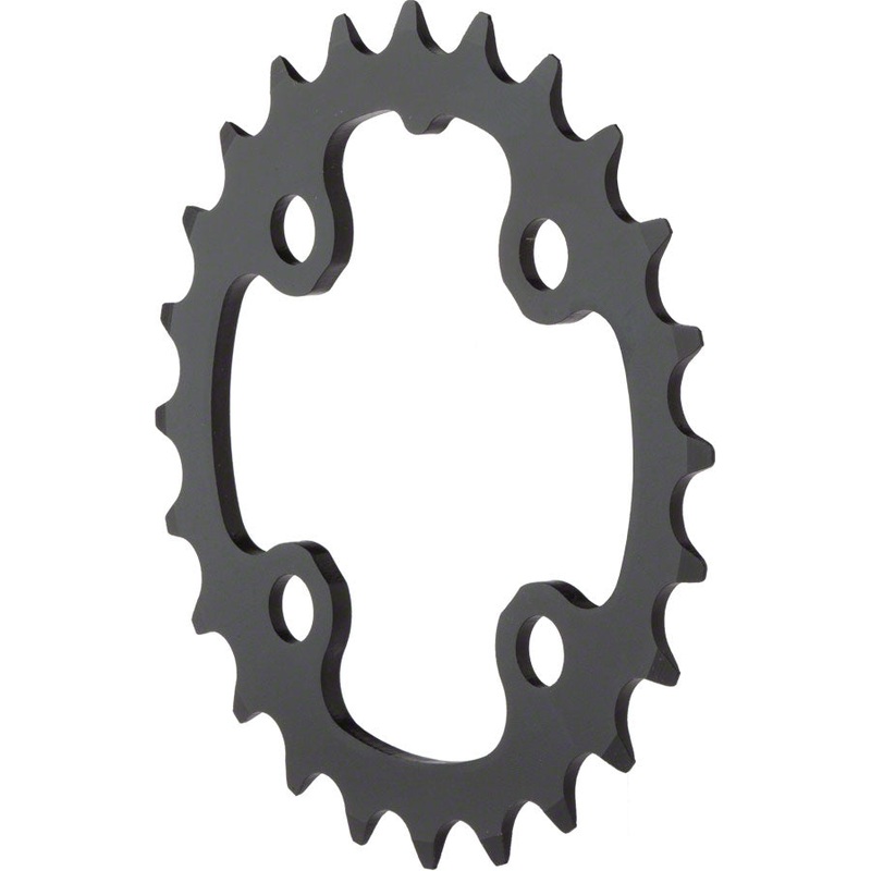 TruVativ/SRAM 24T x 64mm 9 Speed/ 2x10 Chainring Black Alloy