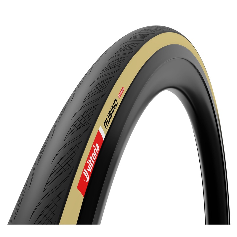 Vittoria Rubino V Tire - 700 x 32 Clincher Folding BLK/Tan 1C Graphene + Silica G2.0