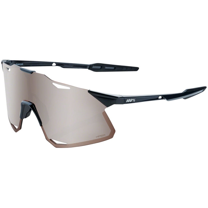 100% Hypercraft Sunglasses - Matte Black Soft Gold Mirror Lens