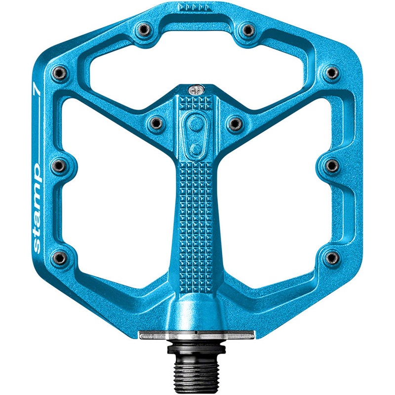 Crankbrothers Stamp 7 Pedals - Platform Aluminum 9/16" Electric Blue Small