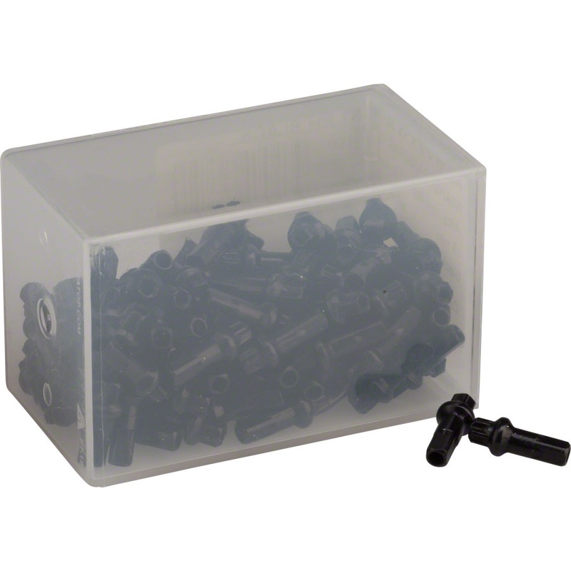 DT Swiss Pro Head Spoke Nipples - Aluminum 2.0 x 15mm Black Box of 100