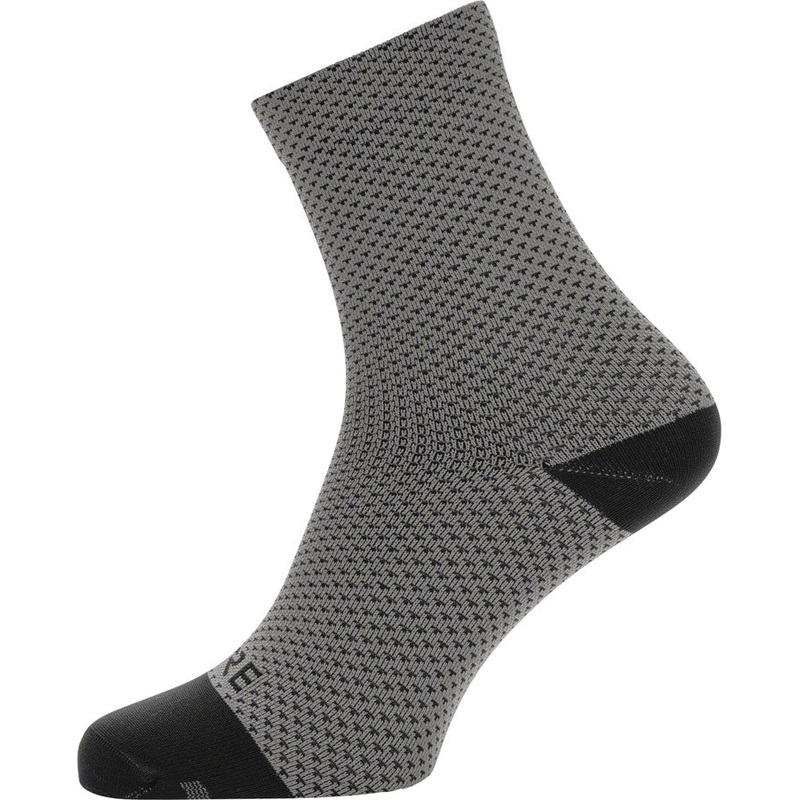 Gorewear C3 Dot Mid Socks - 6.7" Graphite Gray/Black Mens 6-7.5