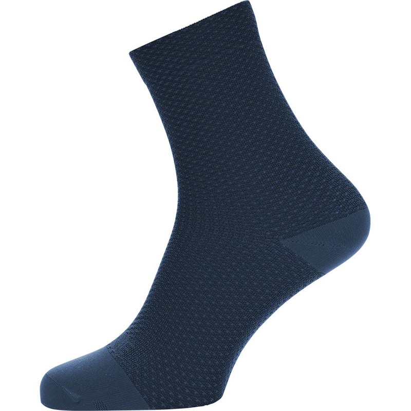 Gorewear C3 Dot Mid Socks - Orbit Blue/Deep Water Blue 6.7" Cuff Fits Sizes 6-7.5