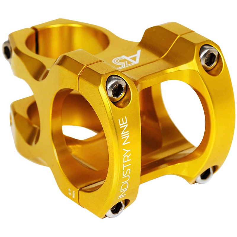 Industry Nine A35 Stem - 32mm 35mm Clamp +/-5 1 1/8" Aluminum Gold
