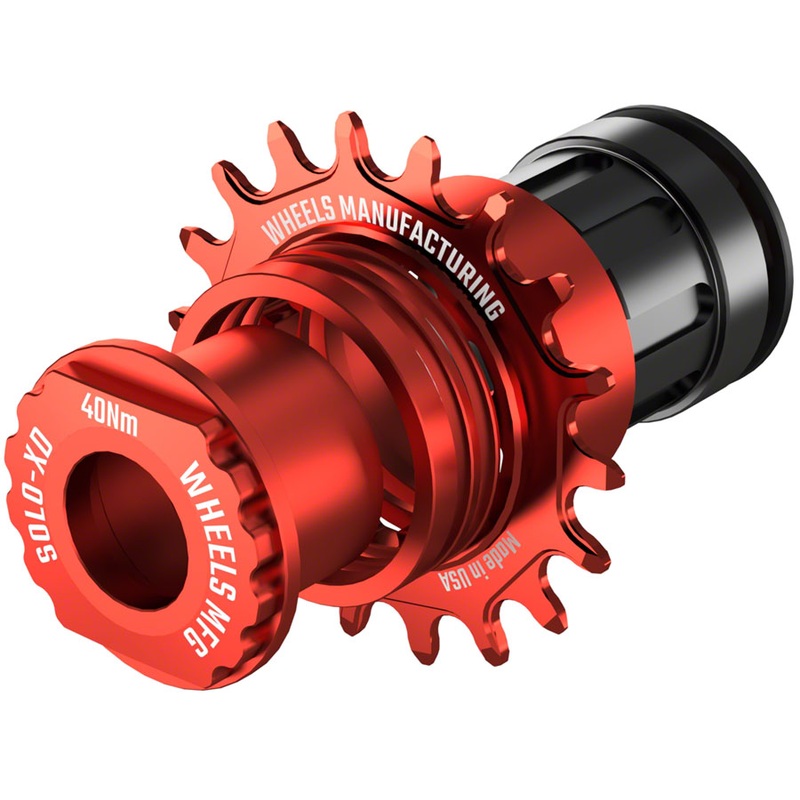 Wheels Manufacturing SOLO-XD XD/XDR Single Speed Conversion Kit - 18t For SRAM XD/XDR Freehub Red
