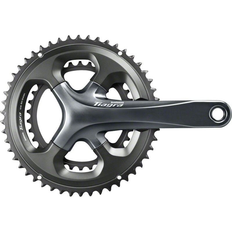Shimano Tiagra FC-4700 Crankset - 165mm 10-Speed 52/36t 110 Asymmetric BCD Hollowtech II Spindle Interface Gray