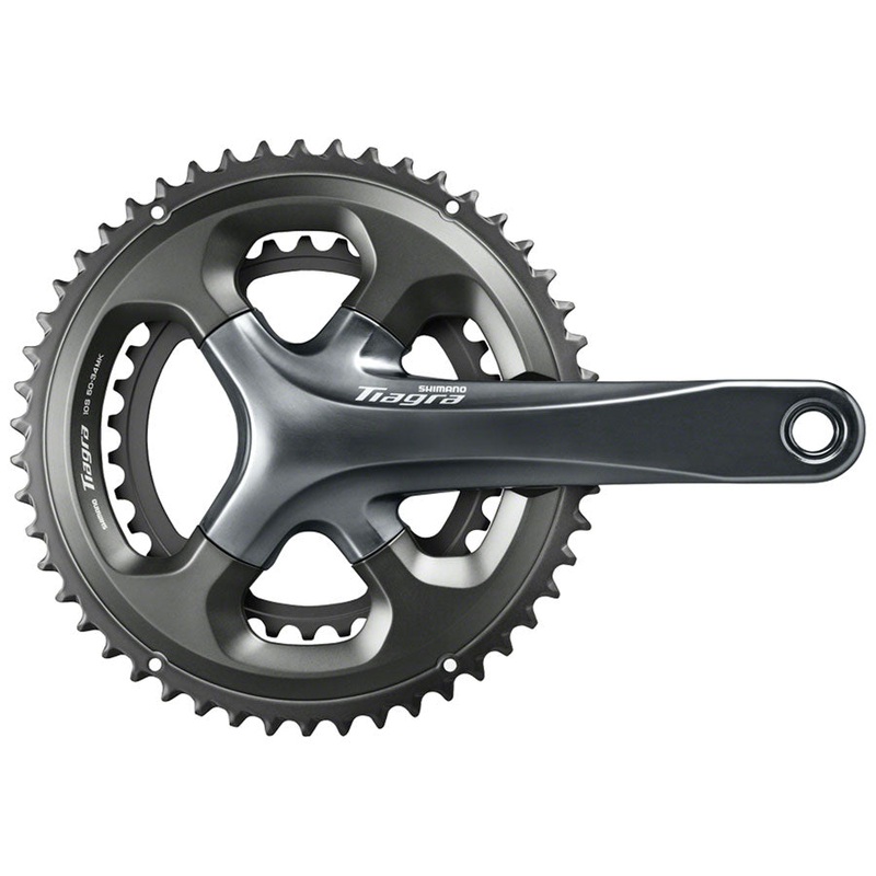 Shimano Tiagra FC-4700 Crankset - 172.5mm 10-Speed 50/34t 110 Asymmetric BCD Hollowtech II Spindle Interface Gray
