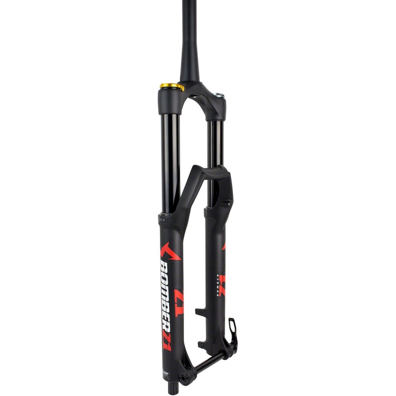 Marzocchi Bomber Z1 Suspension Fork - 27.5" 170 mm 15 x110 mm 44 mm Offset Matte BLK GRIP Sweep Adjust