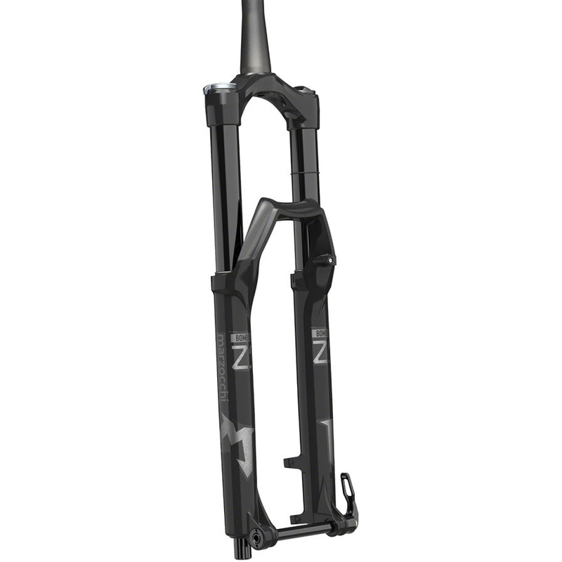 Marzocchi Bomber Z1 Suspension Fork - 27.5" 180 mm QR15 x 110 mm 44 mm Offset Shiny BLK Grip Sweep-Adj