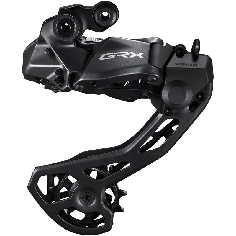 Shimano GRX RD-RX825 Di2 Rear Derailleur - 12-Speed Long Cage With Clutch For 2x BLK