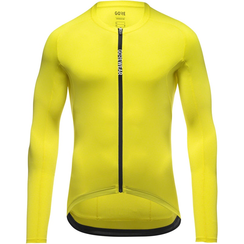 Gorewear Spinshift Long Sleeve Jersey - Neon Yellow Mens Medium