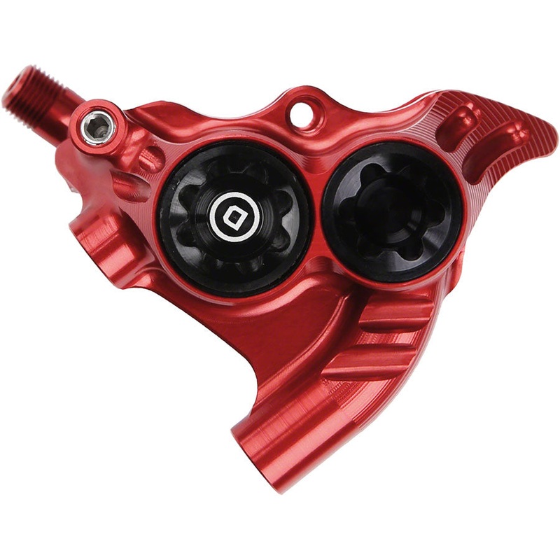 Hope RX4+ Disc Brake Caliper - Flat Mount Rear +20mm DOT Type Red