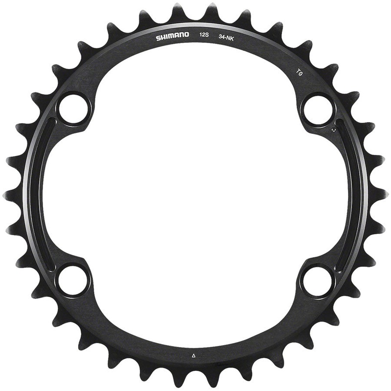 Shimano Dura-Ace FC-R9200 12-Speed Chainring - 34t Asymmetric 110 BCD BLK NK