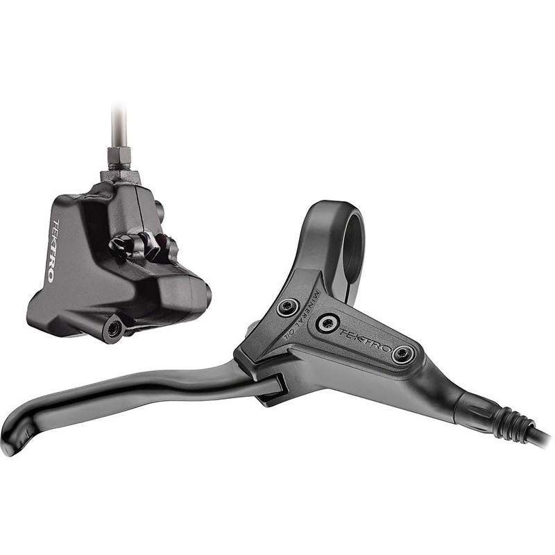 Tektro HD-R280 Disc Brake and Lever - Rear Hydraulic Flat Mount Black