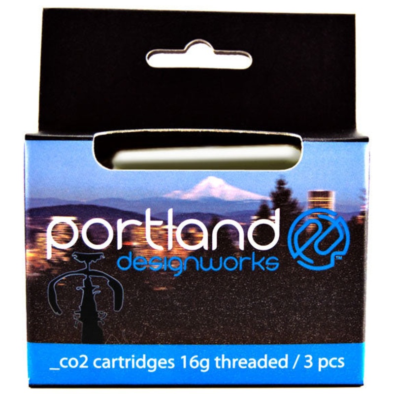 Portland Design Works CO2 Cartridge 16g Threaded 3/Count