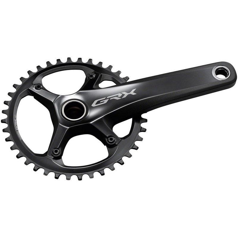Shimano GRX FC-RX810-1 Crankset - 170mm 11-Speed 42t 110 BCD Hollowtech II Spindle Interface BLK