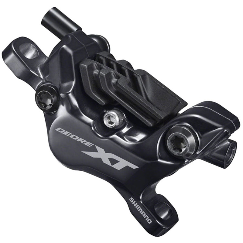 Shimano XT BR-M8120 Disc Brake Caliper - 4-Piston Post-Mount  Metal Pads Fins BLK