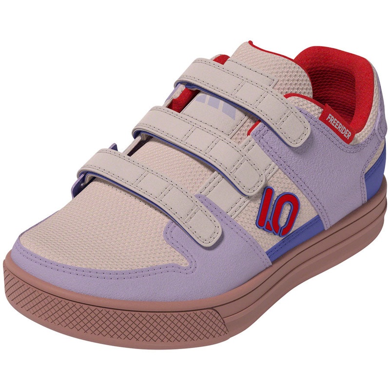 Five Ten Freerider Kids VCS Flat Shoes - Putty Mauve/Pure Ruby/Semi Cobalt Blue 1.5