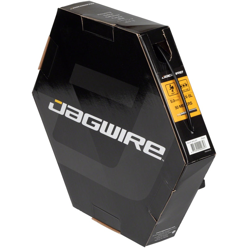 Jagwire 5mm Sport Derailleur Housing Slick-Lube Liner 50M File Box BLK