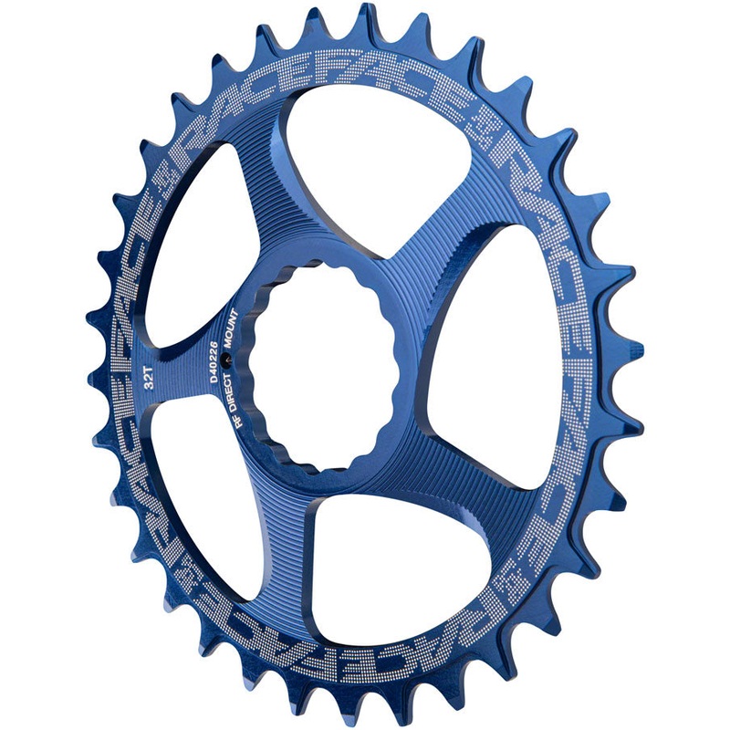 RaceFace Narrow Wide Chainring: Direct Mount CINCH 34t Blue