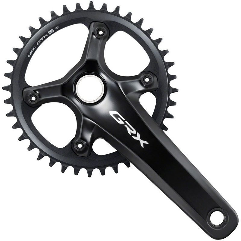 Shimano GRX FC-RX820-1 Crankset - 172.5mm 12-Speed 40t 110 BCD Hollowtech II BLK