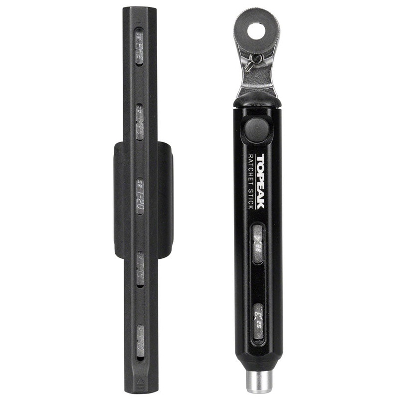 Topeak Ratchet Stick Ratchet Tool - 10 Piece Bit Set Black
