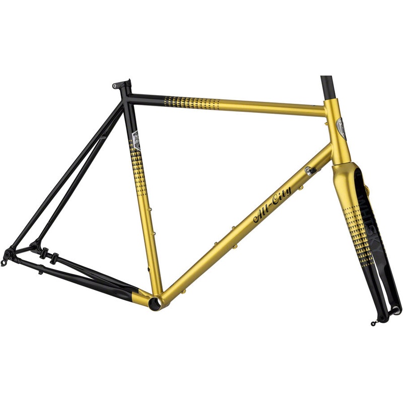 All-City Zig Zag Frameset - 700c Steel Golden Leopard 52cm