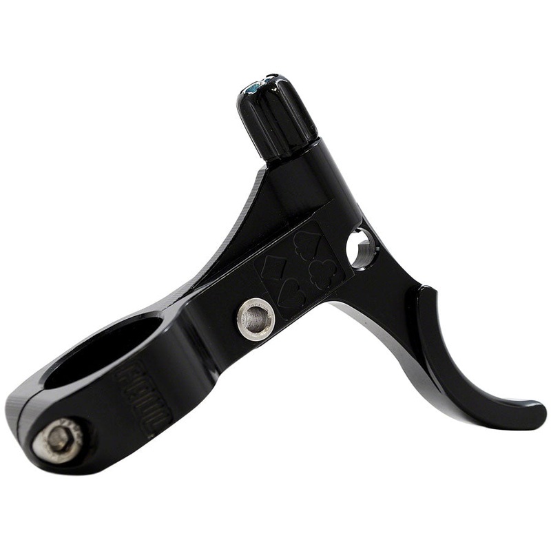 Paul Component Engineering E-Lever Brake Lever - Left Side For Drop Bar 23.8mm Bar Clamp BLK Anodized