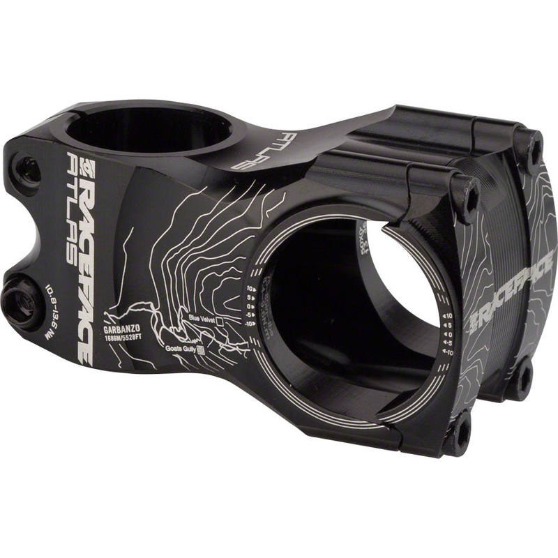 RaceFace Atlas 35 Stem - 50mm 35 Clamp +/-0 1 1/8" Aluminum Black
