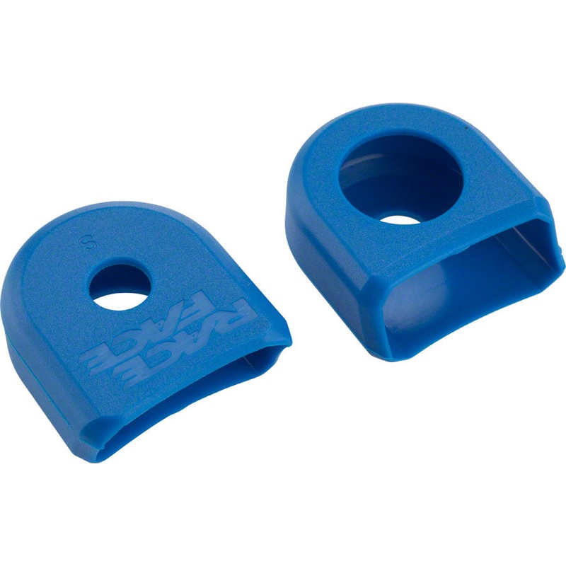 RaceFace Crank Boots: For Alloy Cranks 2-Pack Blue