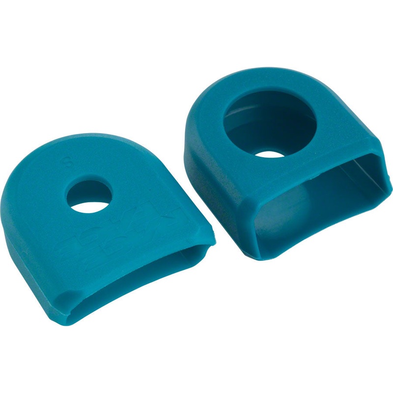 RaceFace Crank Boots: For Alloy Cranks 2-Pack Turquoise