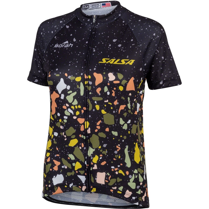 Salsa Womens Terrazzo Jersey - Large Black