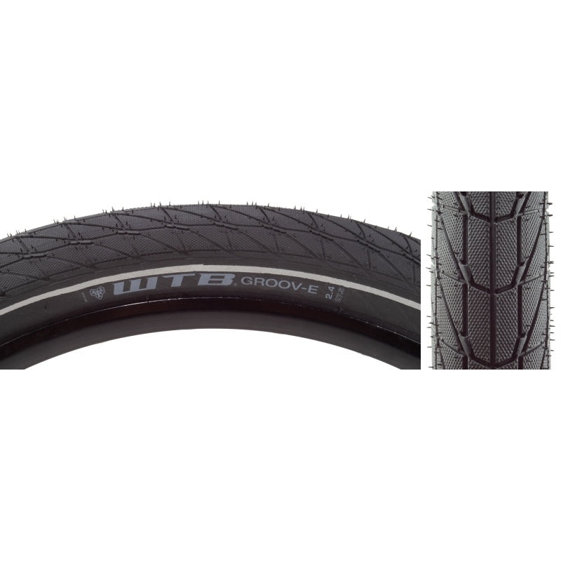 WTB Groov-E Tire 27.5"x2.40 Wire Clincher DNA Comp 60TPI Black