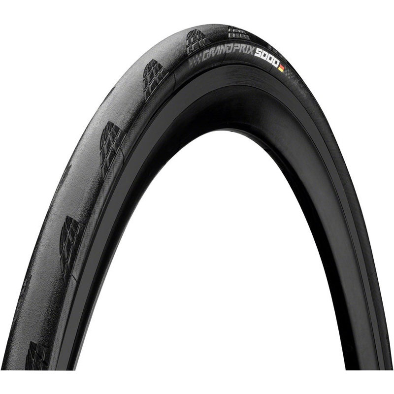 Continental Grand Prix 5000 Tire - 700 x 28 Clincher Folding BLK BLKChili Vectran Breaker LazerGrip ACT