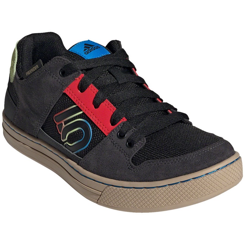 Five Ten Freerider Flat Shoes - Mens Core Black/Carbon/Pulse Lime 10.5