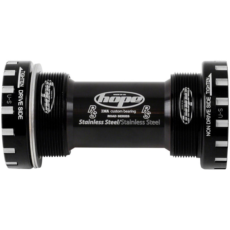 Hope BSA Threaded Bottom Bracket - 68mm Road For 24mm Spindle Stainless BLK