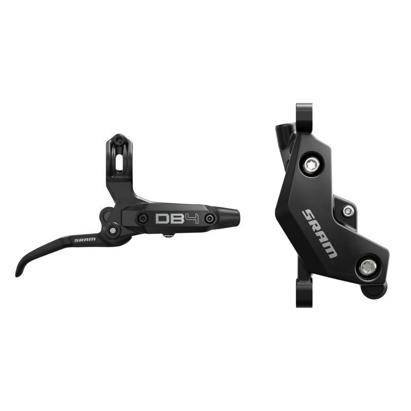 SRAM DB4 Disc Brake Lever - Right Front Rear 2000mm Hose Post Mount 4-Piston Aluminum Lever Diffusion BLK A1