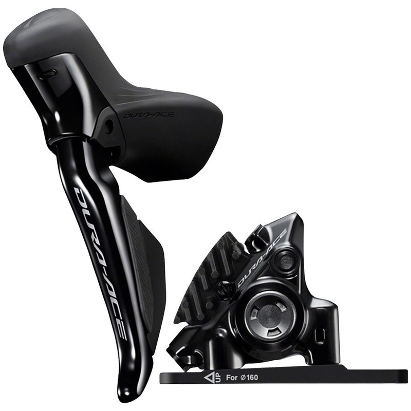 Shimano Dura-Ace ST-R9270F-L Di2 Shift/Brake Lever BR-R9270 Hydraulic Disc Brake Caliper - Left/Front 2x Flat Mount BLK