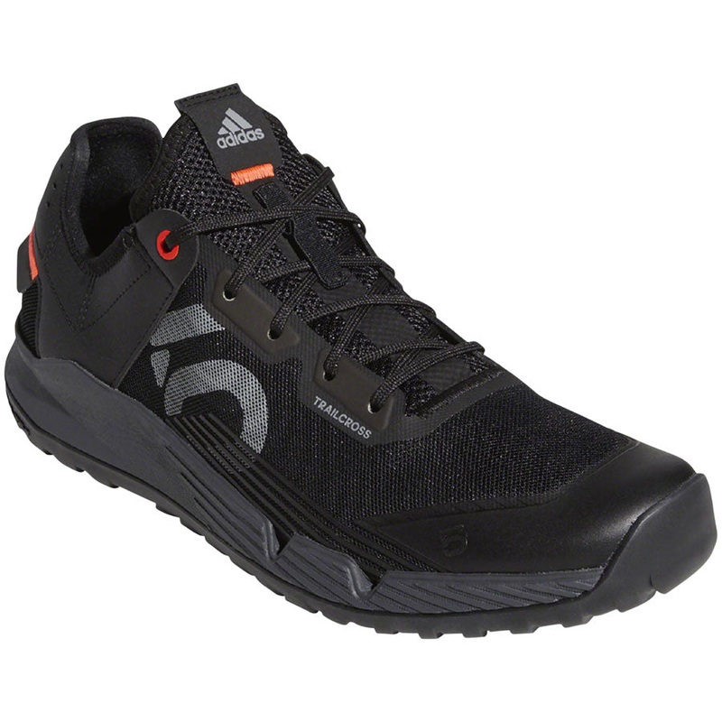 Five Ten Trailcross LT Flat Shoes - Mens Core BLK / Gray Two / Solar Red 10.5