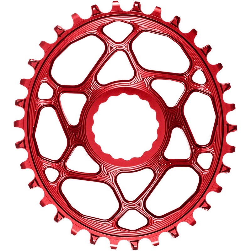 Absolute Black Oval Cinch DM Boost Chainring 34T - Red