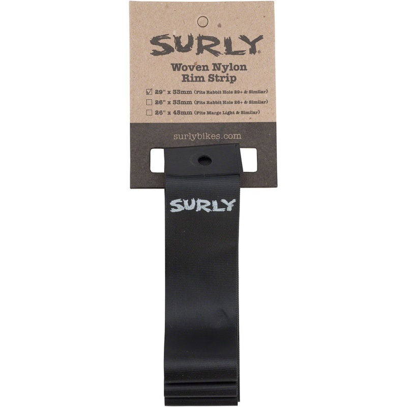 Surly Rim Strip: For 29+ Rabbit Hole Rim Nylon 33mm wide Black