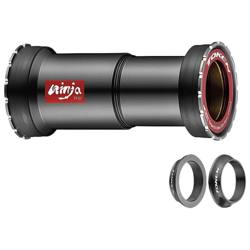 Token Ninja TF46386 Press Fit Double-Thread Bottom Bracket - PF30 BB386/BB392 BLK