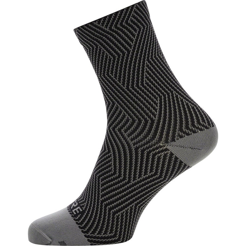 Gorewear C3 Mid Socks - 6.7" Graphite Gray/Black Mens 6-7.5