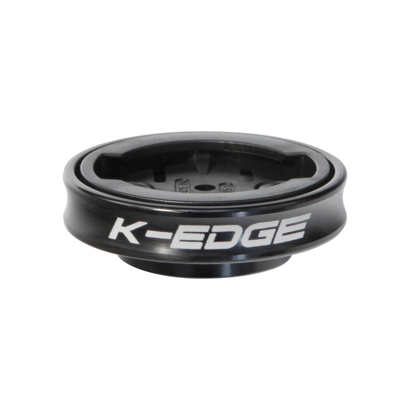 K-EDGE Gravity Cap Stem Mount for Garmin Quarter Turn Type Computers Black
