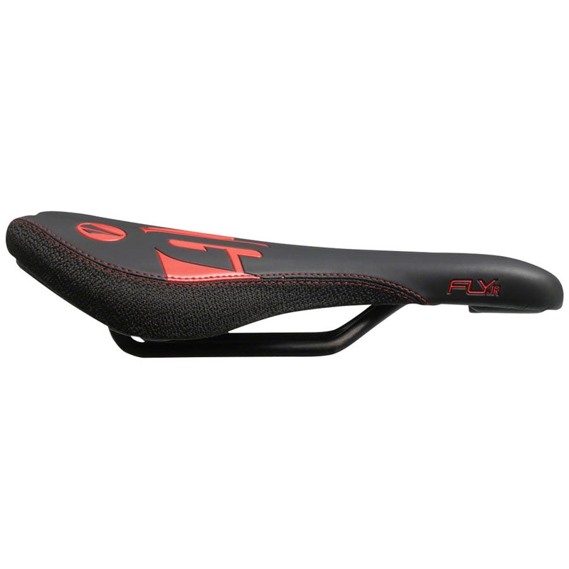 SDG Fly Jr Saddle Steel Rails - Blk/Red
